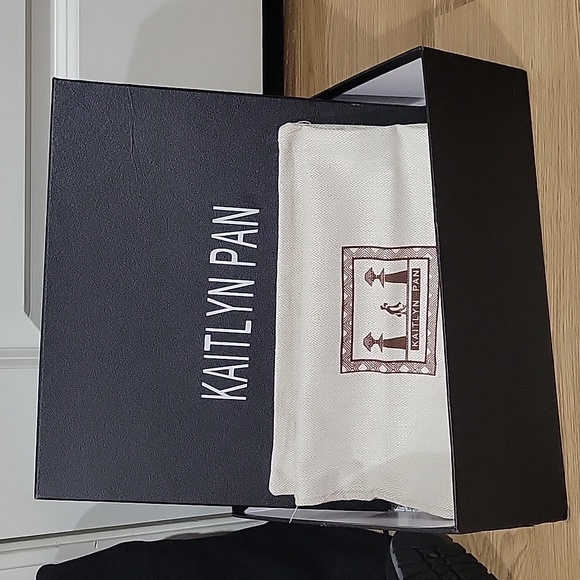 Kaitlyn Pan Paisley Slim Fit Over The Knee Flat Heel Boots Black Suede - Picture 10 of 14